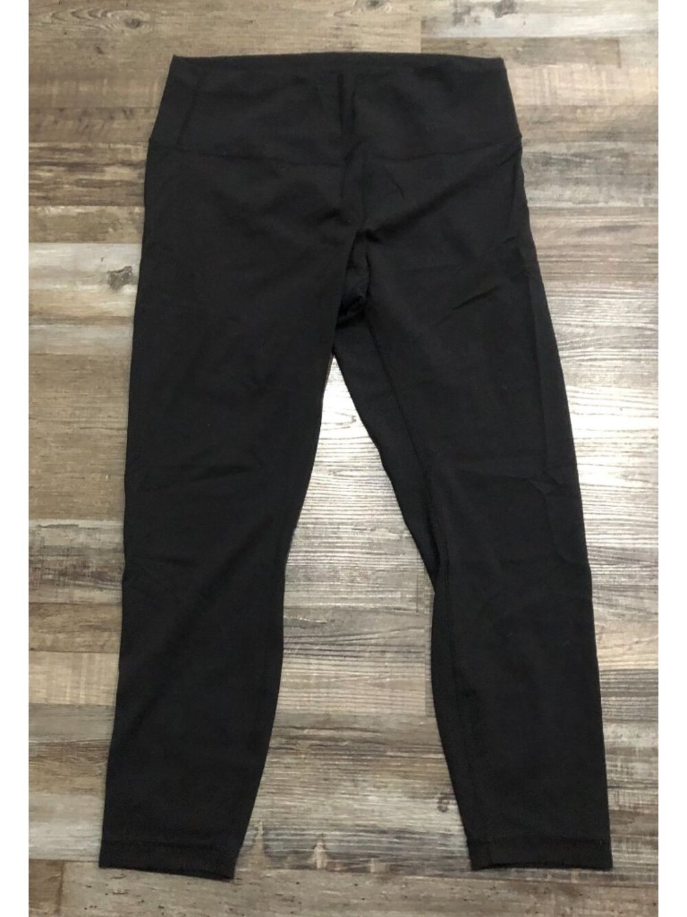Lululemon Size 14 Black High Rise Athletic Leggings Work Out Yoga Running